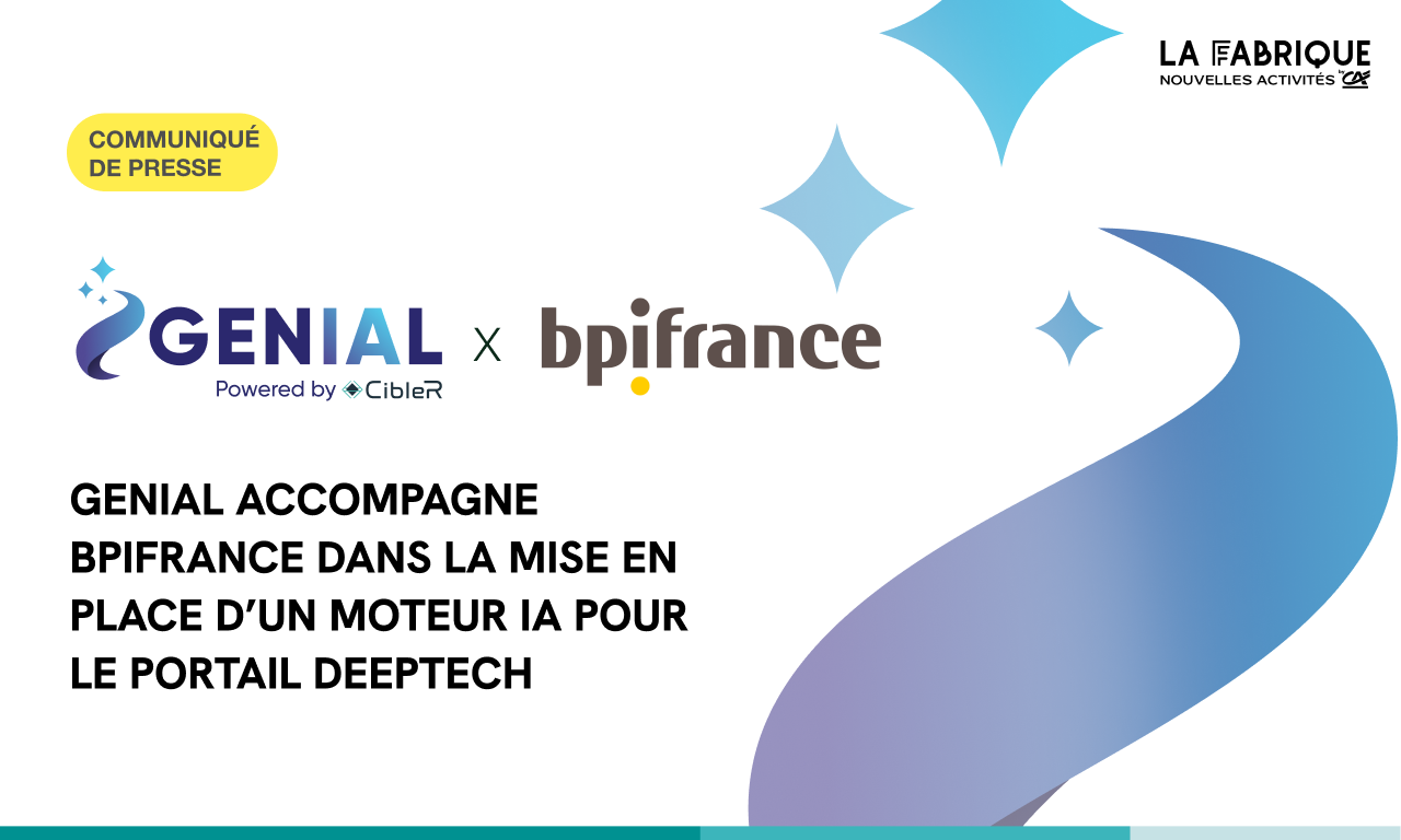 GENIAL accompagne Bpifrance dans la mise en place d’un moteur IA pour le portail Deeptech