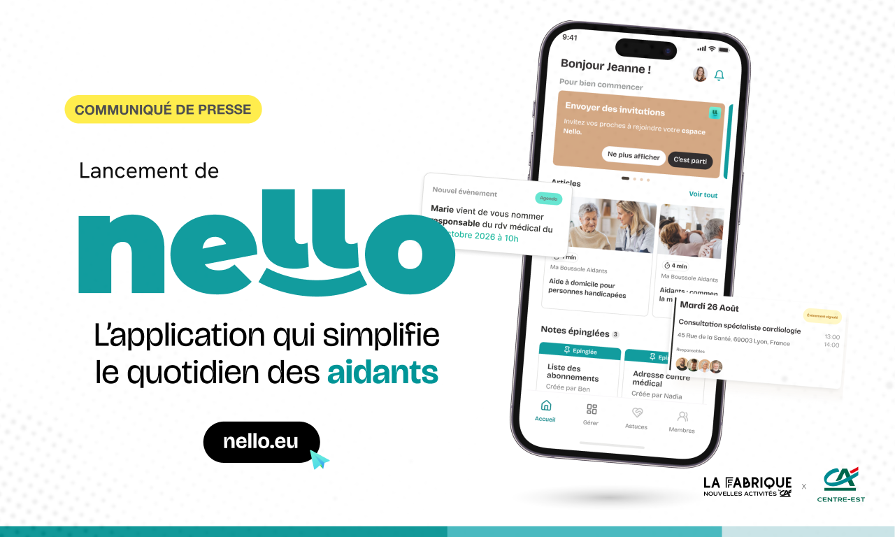 Lancement de nello, l’application qui simplifie le quotidien des aidants